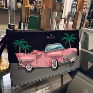 RARE Kate Spade “Off We Go” Corvette Wristlet ✨